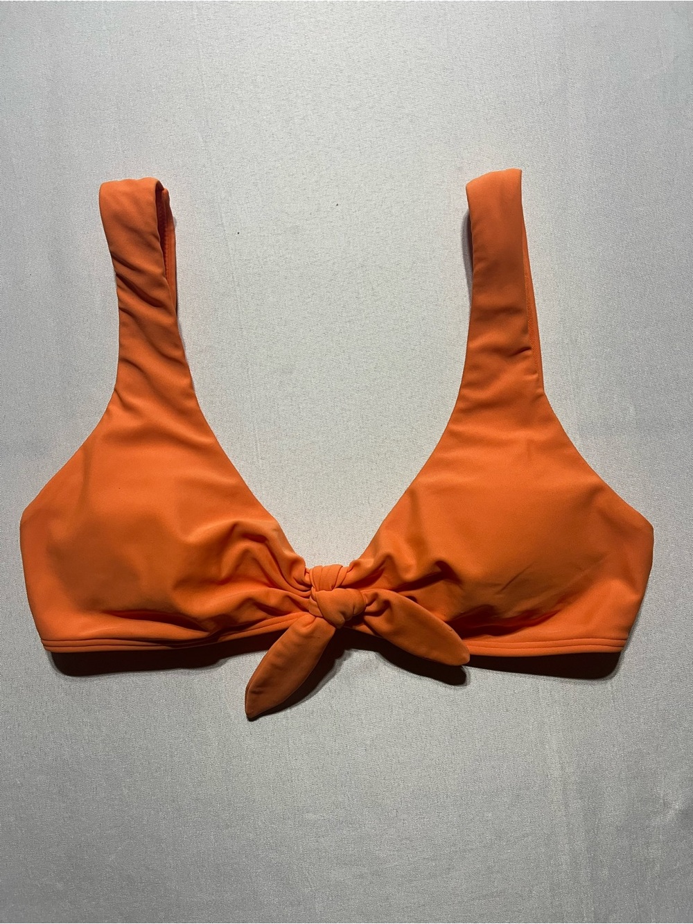Hollister Women’s Small Orange Knot Front Bikini Top